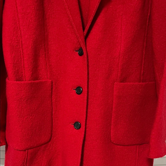 J. Crew Vibrant Red Wool Coat - Picture 6 of 10